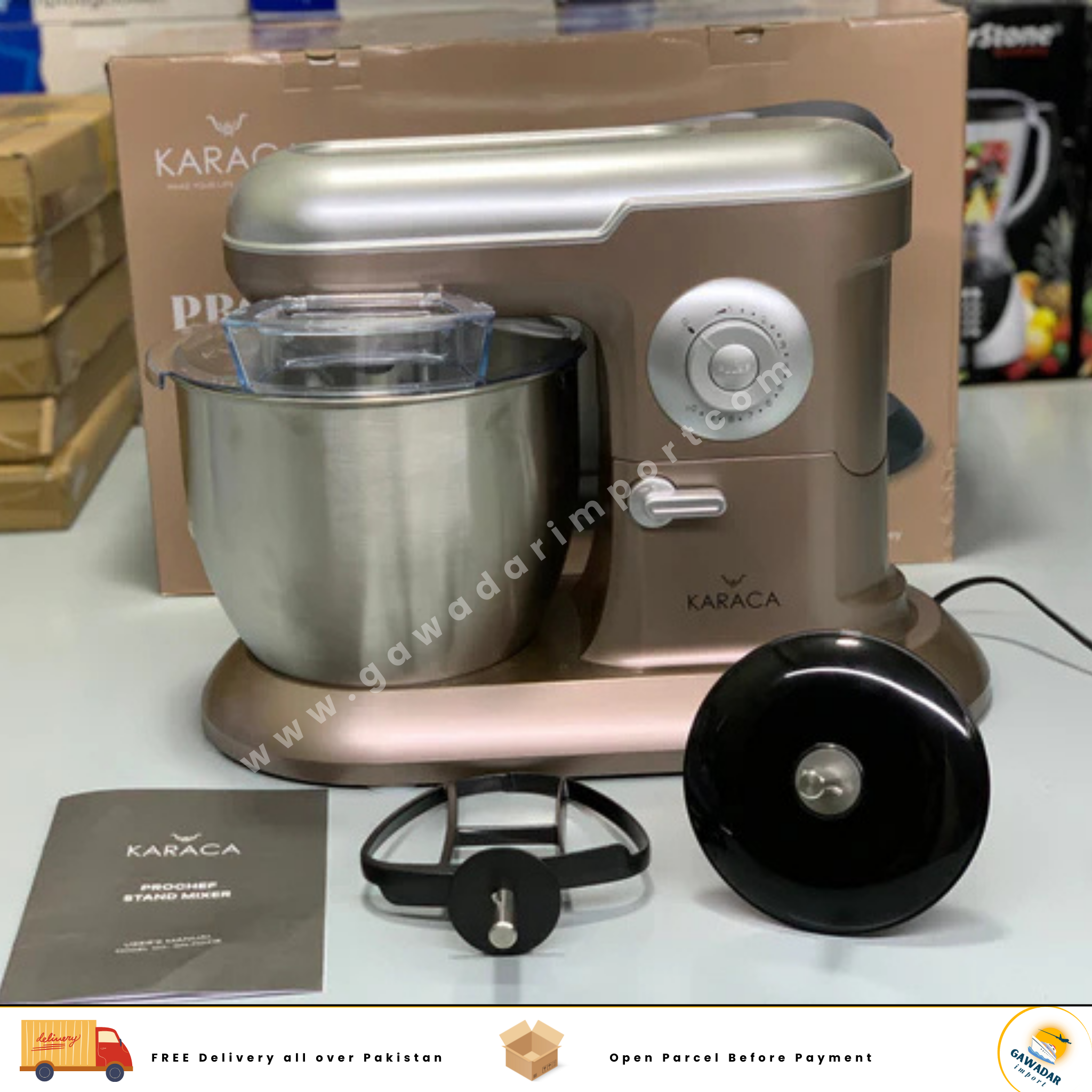Karaca Stand Mixer Turkish Brand 6.5 Litters Capacity 1600w