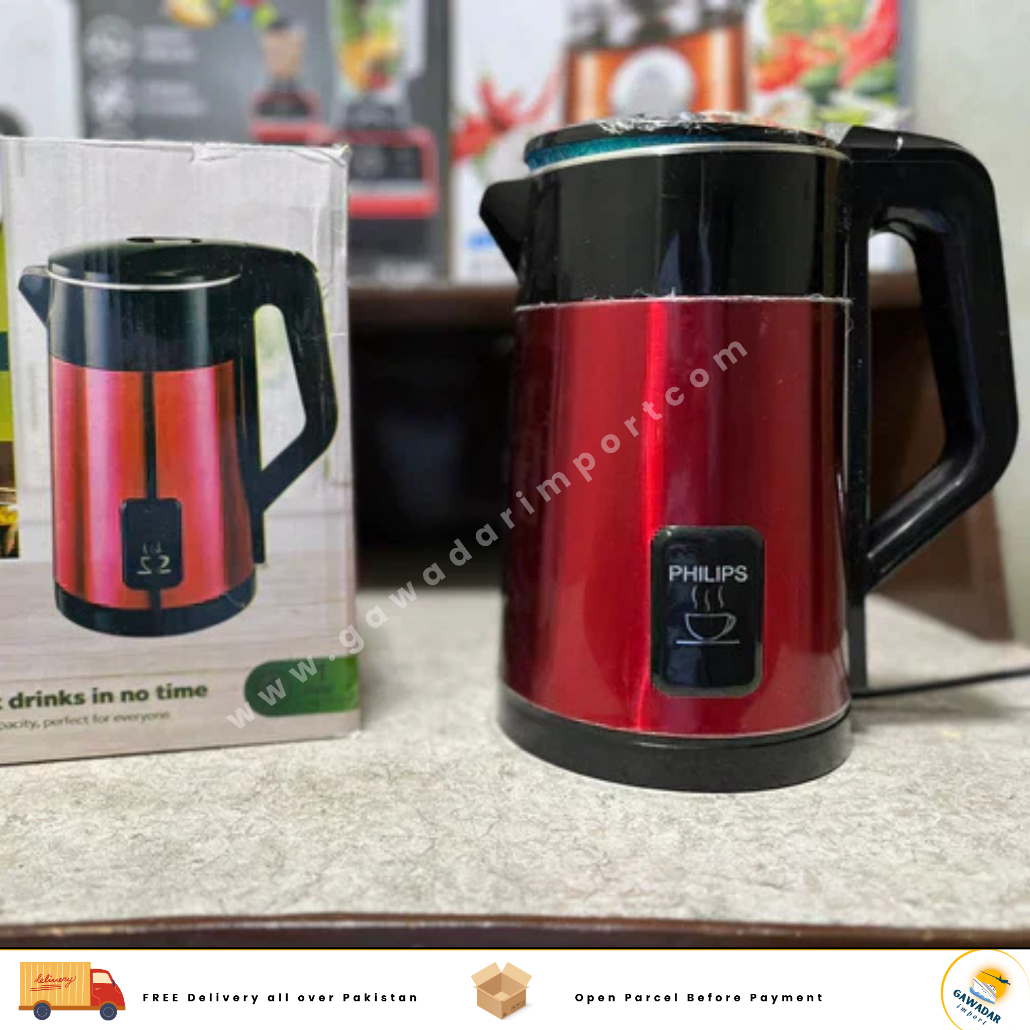 Plus Philips 2.0 Liters High Quality Electric Automatic Kettle with most advanced technology and material