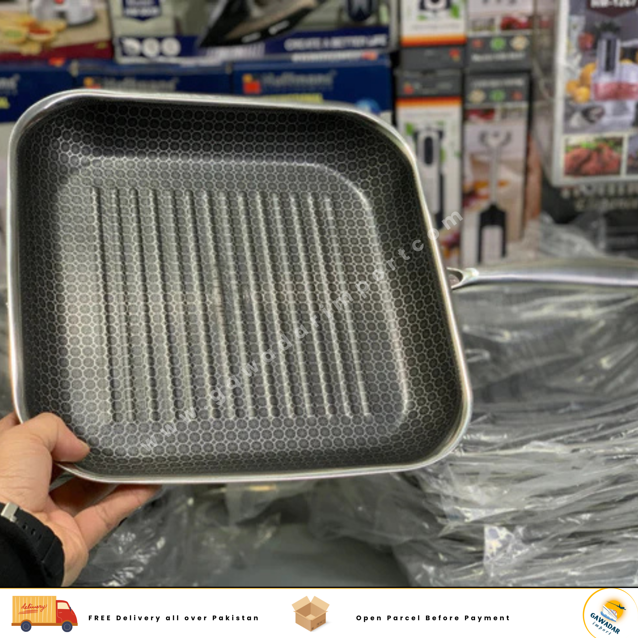 Berlinger Haus Grill Pan 28cm Laser Coating Non Stick