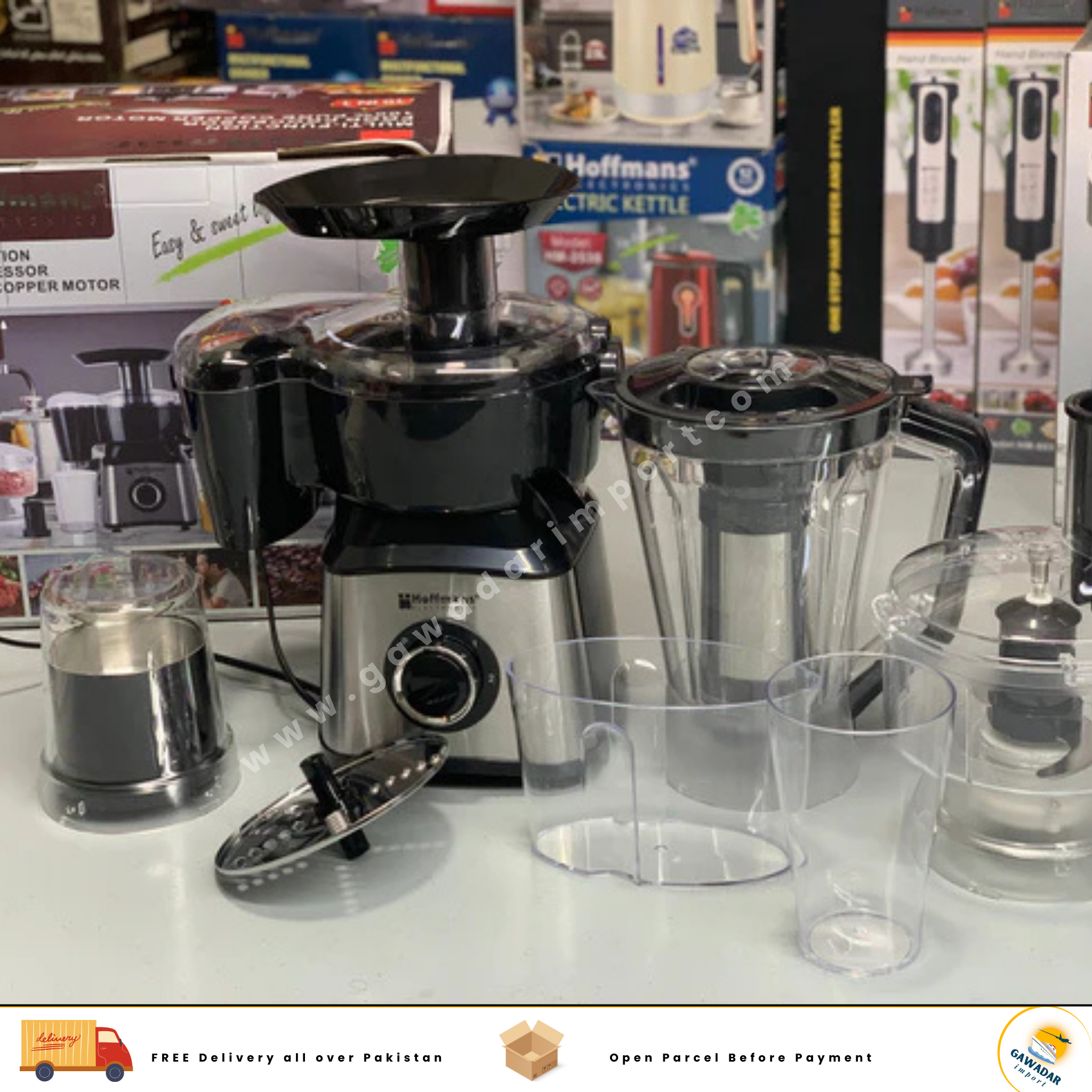 Hoffmans Multi Functional Food Chopper 💯 Pure Copper Motor Model: HM-1267