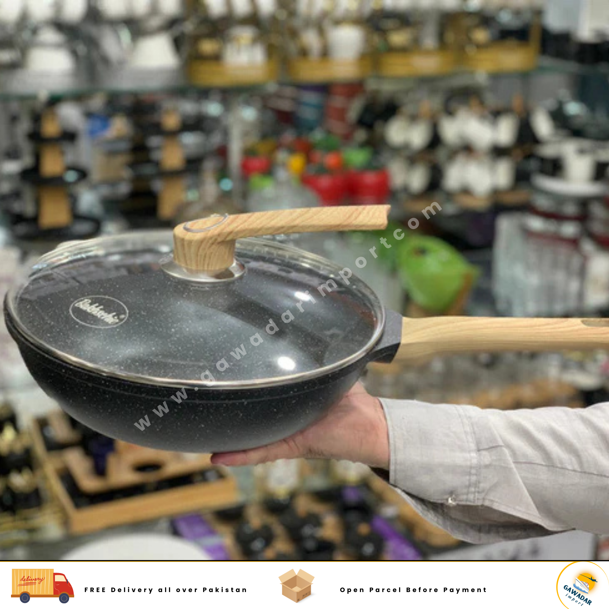 Bakhschie granite pure nonstick fry pan