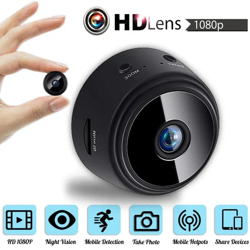 Hanif Traders™ A9 1080P HD Mini Camera WIFI Magnet Smart Wireless Camcorder Home Security P2P Night Vision Motion Detection Cam