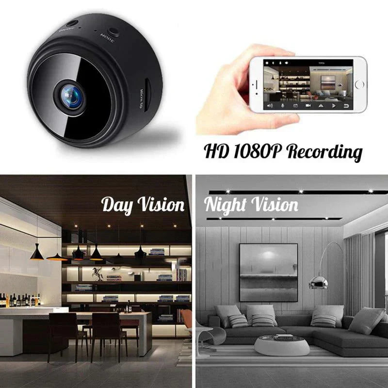 Hanif Traders™ A9 1080P HD Mini Camera WIFI Magnet Smart Wireless Camcorder Home Security P2P Night Vision Motion Detection Cam