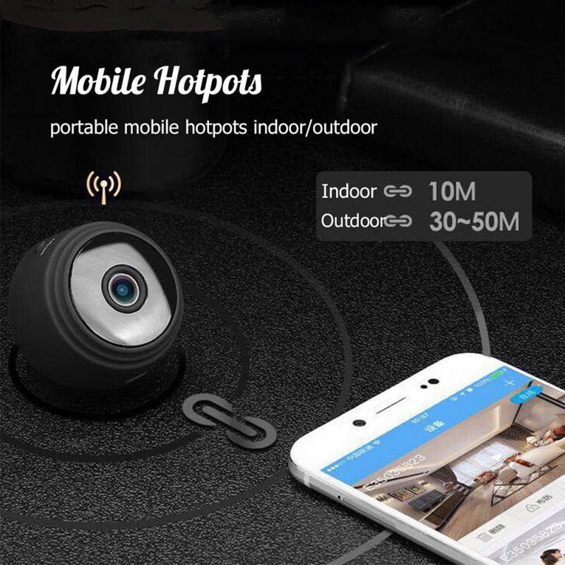 Hanif Traders™ A9 1080P HD Mini Camera WIFI Magnet Smart Wireless Camcorder Home Security P2P Night Vision Motion Detection Cam