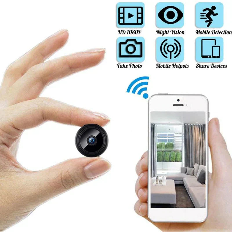 Hanif Traders™ A9 1080P HD Mini Camera WIFI Magnet Smart Wireless Camcorder Home Security P2P Night Vision Motion Detection Cam