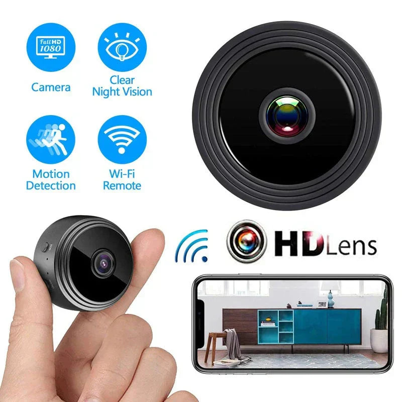 Hanif Traders™ A9 1080P HD Mini Camera WIFI Magnet Smart Wireless Camcorder Home Security P2P Night Vision Motion Detection Cam