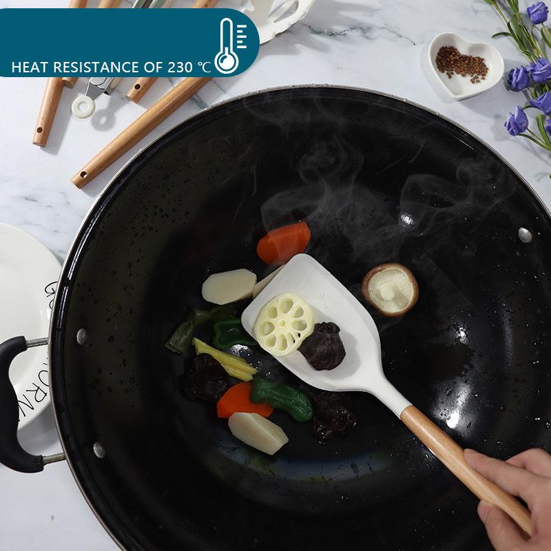 Hanif Traders™ 19 PCs Silicon Cooking & Knife Set and Cutting Board Hot Selling Item