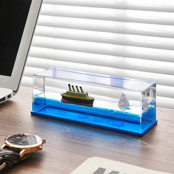 Hanif Traders™ Unsinkable Titanic Table Cruise Ship With Ice Block