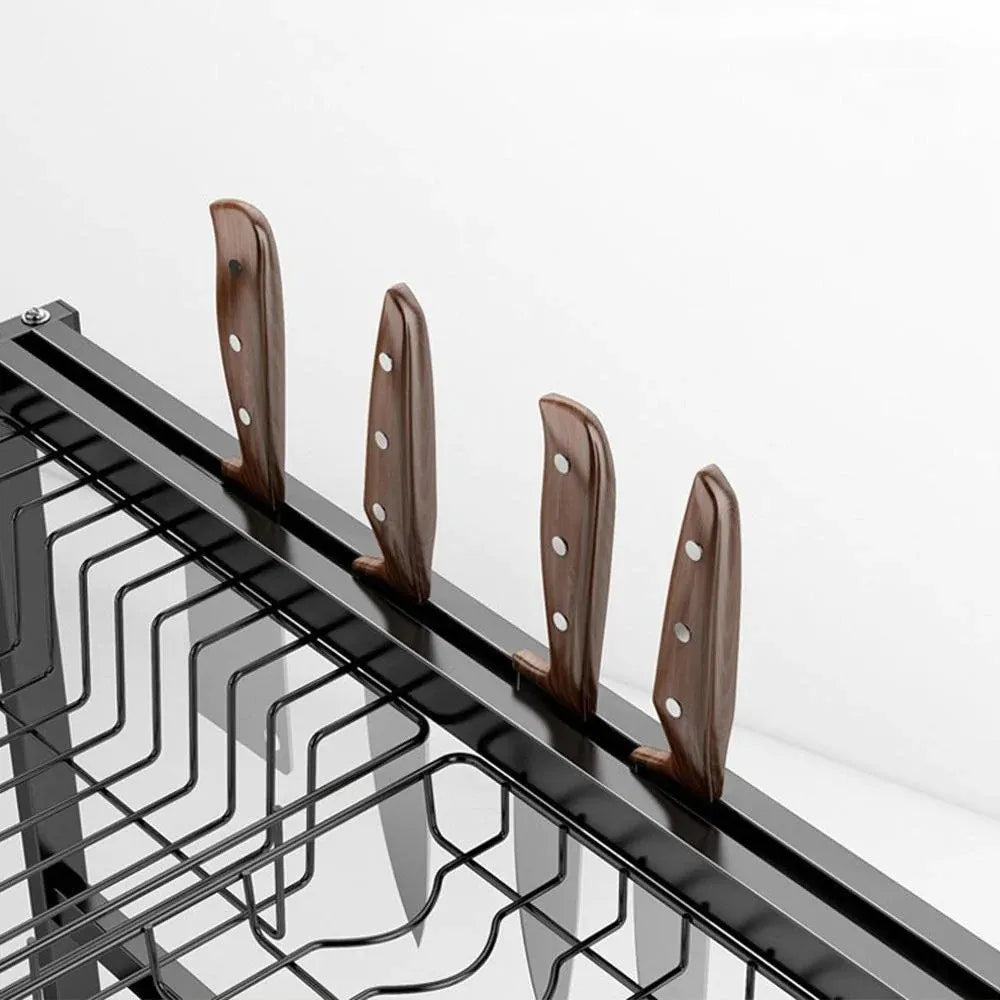 Hanif Traders™ Stainless Steel Multipurpose Kitchen Rack, Wall Mount