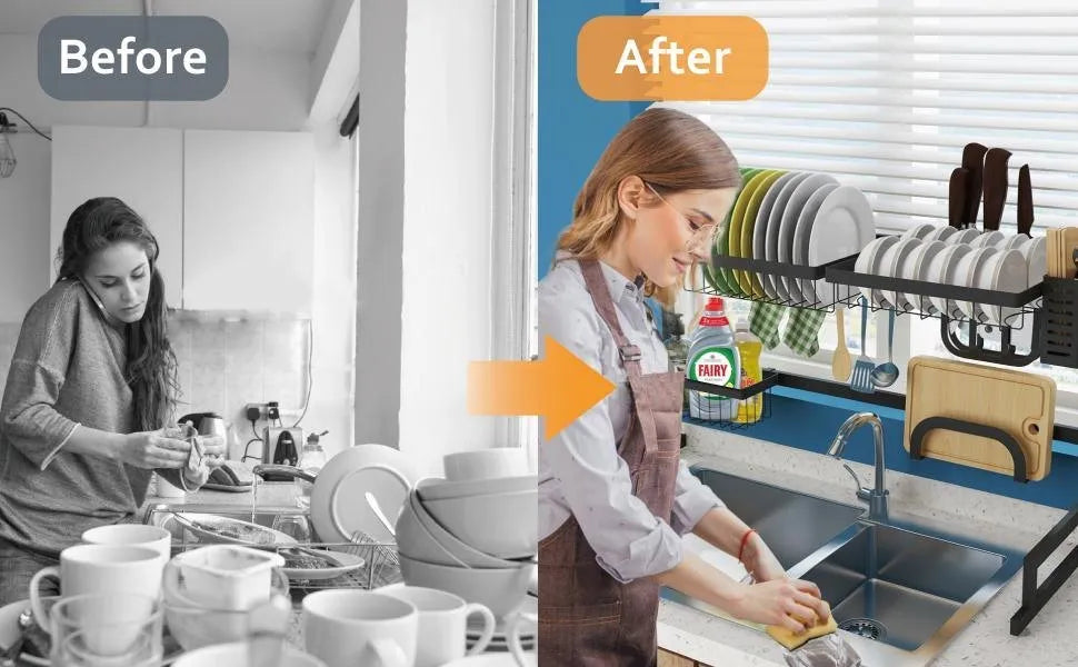 Hanif Traders™ Stainless Steel Multipurpose Kitchen Rack, Wall Mount