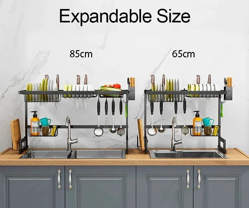 Hanif Traders™ Stainless Steel Multipurpose Kitchen Rack, Wall Mount