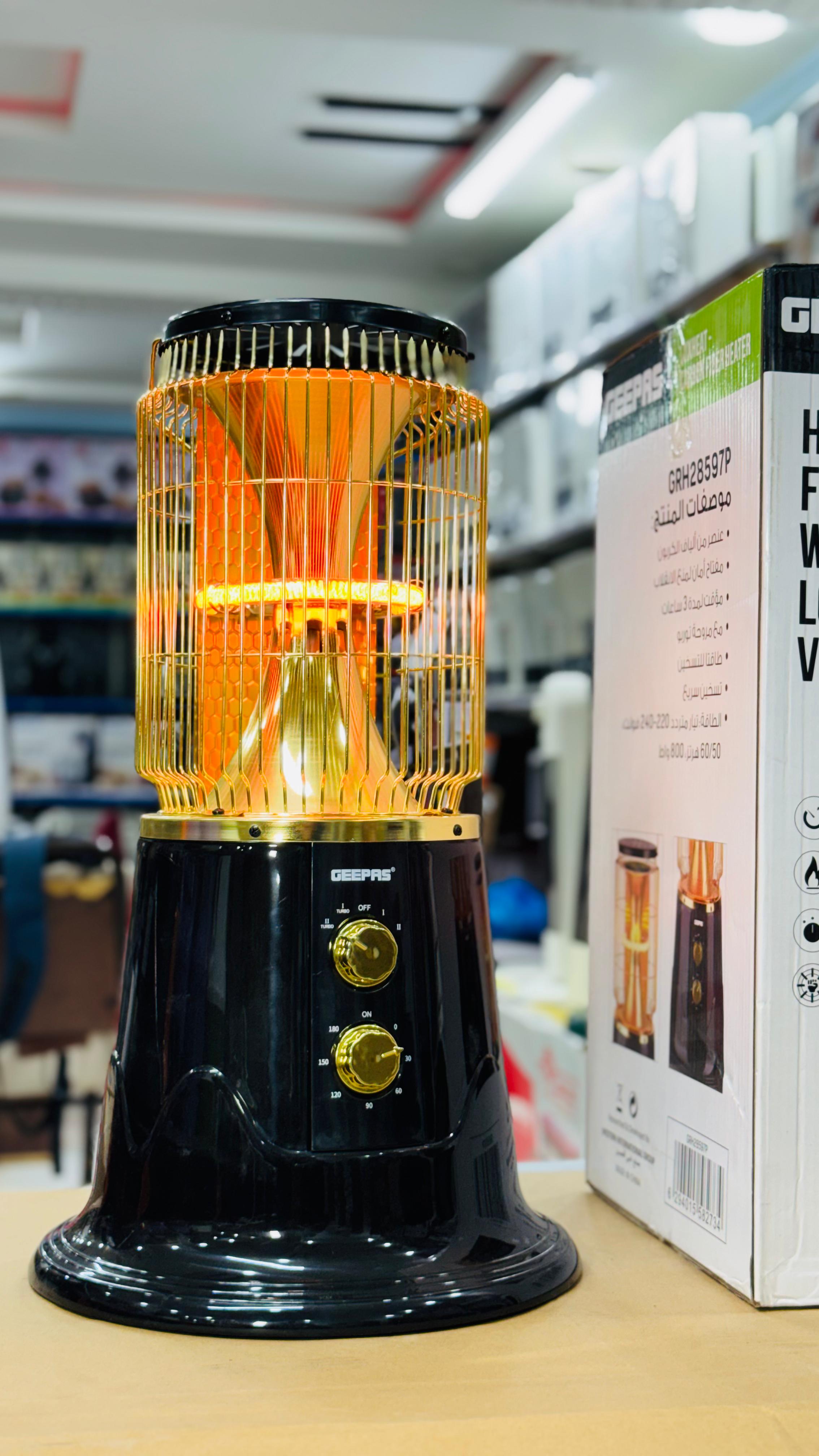 GEEPAS Corban fiber turbo heater Just 800 watt Electricity consumption