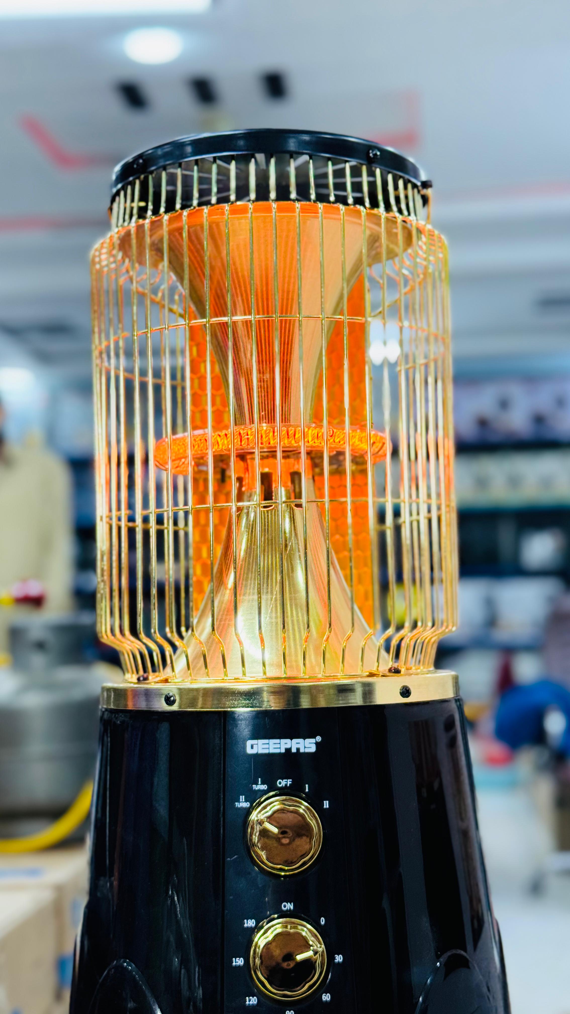 GEEPAS Corban fiber turbo heater Just 800 watt Electricity consumption