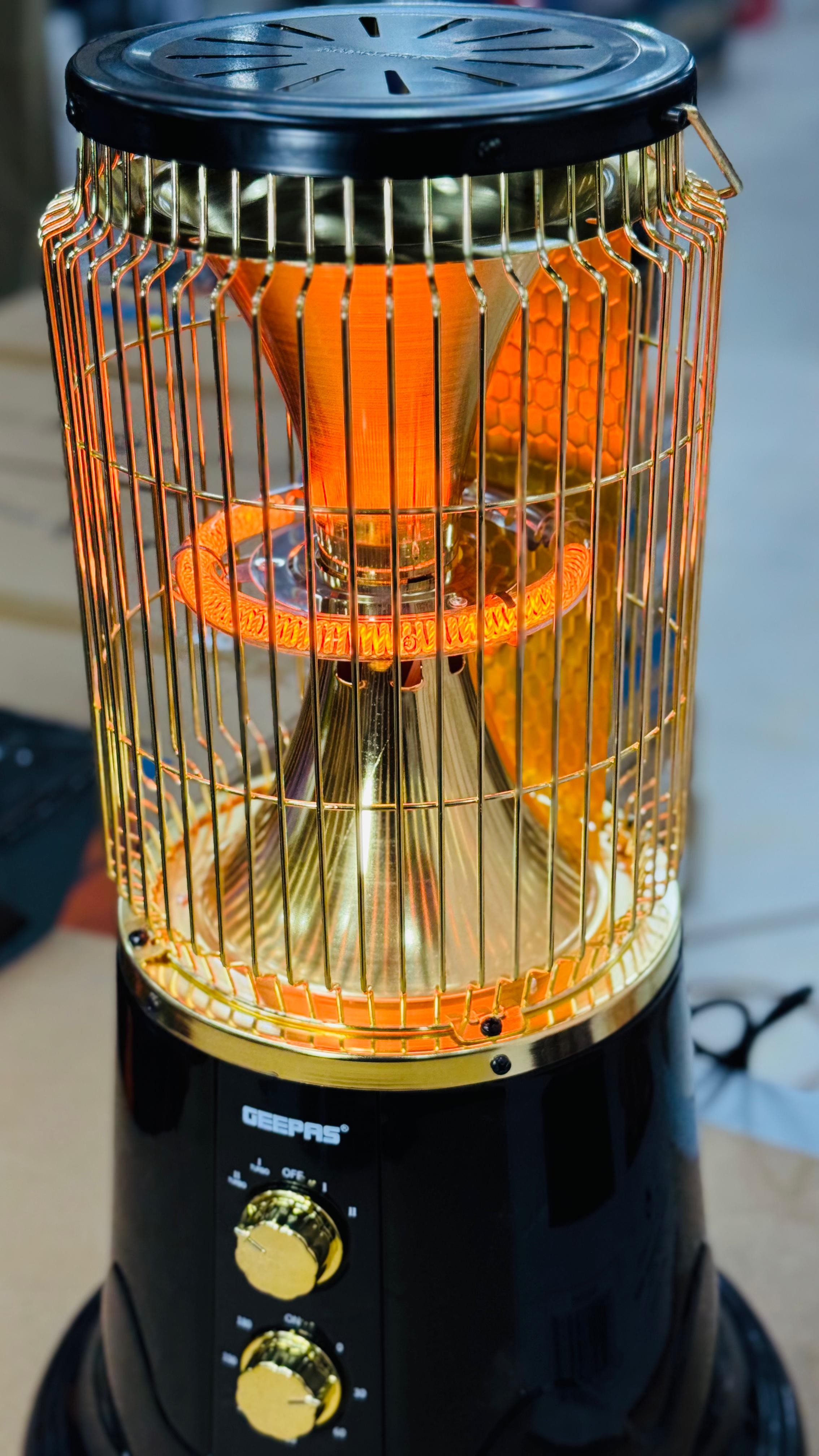 GEEPAS Corban fiber turbo heater Just 800 watt Electricity consumption